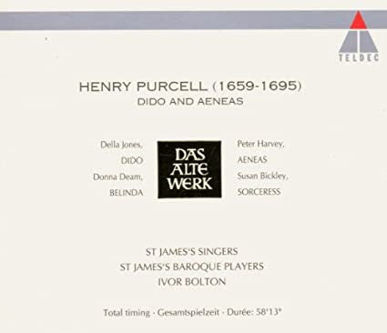 Henry Purcell, Della Jones, Ivor Bolton, St. James's Baroque Players : Dido & Aeneas - Henry Purcell  (CD, Album)