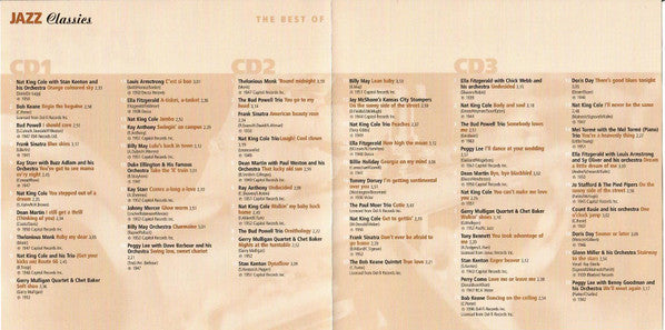 Various : Jazz Classics The Best Of (3xCD, Comp)