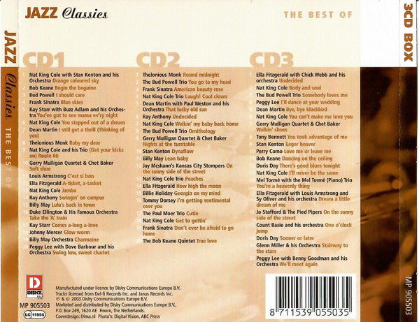 Various : Jazz Classics The Best Of (3xCD, Comp)