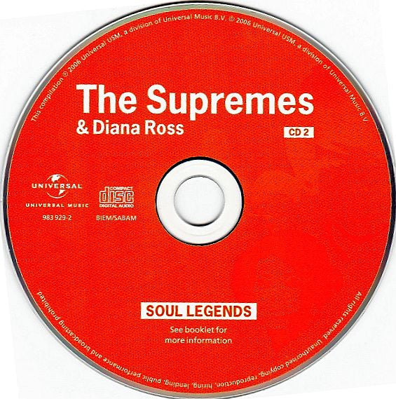The Supremes : Soul Legends (2xCD, Comp, RM)
