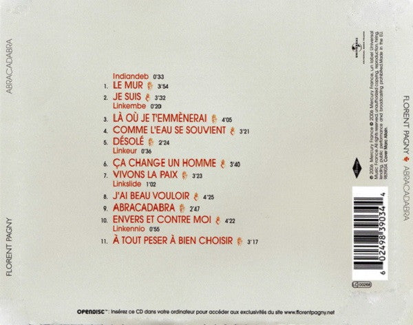 Florent Pagny : Abracadabra (CD, Album, Enh)