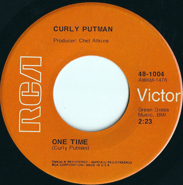 Curly Putman : One Time (7", Single)