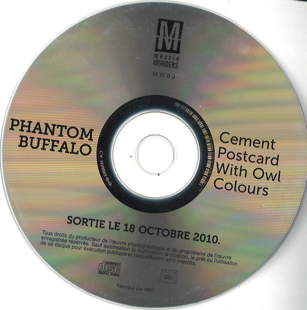 Phantom Buffalo : Cement Postcard With Owl Colours (CD, Album, Promo)
