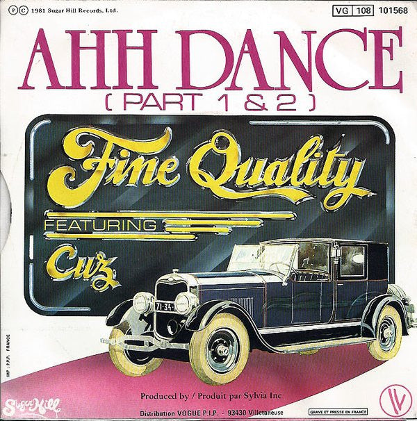 Fine Quality Featuring  Cuz (11) : Ahh Dance (Part I & II) (7", Single)
