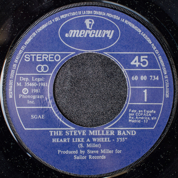 The Steve Miller Band* : Heart Like A Wheel (7", Single)