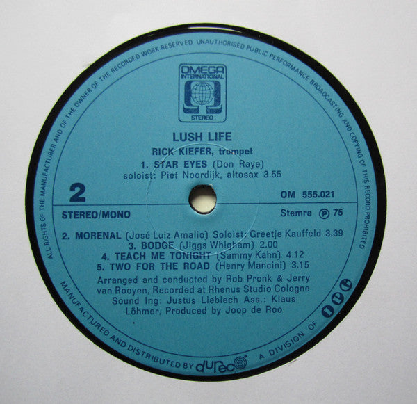 Rick Kiefer : Lush Life (LP, Album)