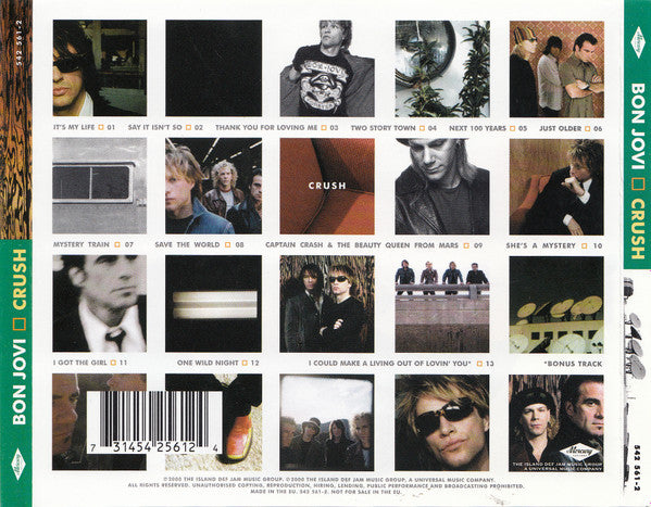 Bon Jovi : Crush (CD, Album)