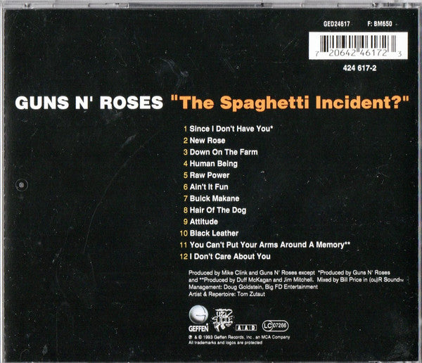 Guns N' Roses : "The Spaghetti Incident?" (CD, Album, RE)