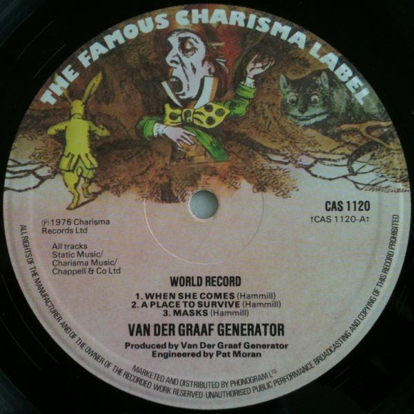 Van Der Graaf Generator : World Record (LP, Album, Sma)