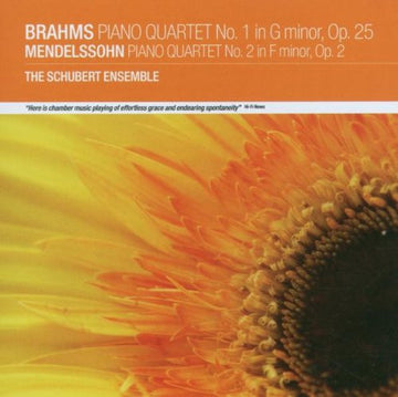 Felix Mendelssohn-Bartholdy, Johannes Brahms, The Schubert Ensemble Of London : Piano Quartet No 1. In G Minor, Op. 25 / Piano Quartet No.2 In F Minor, Op. 2  (CD, Album)