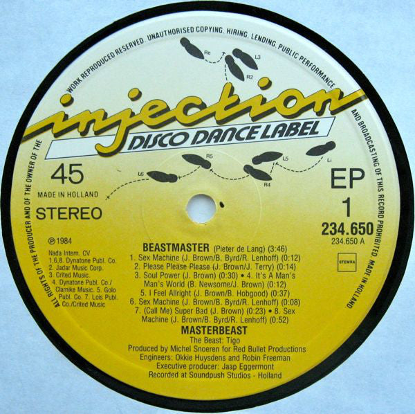 Masterbeast : Beastmaster (12", EP, Maxi)