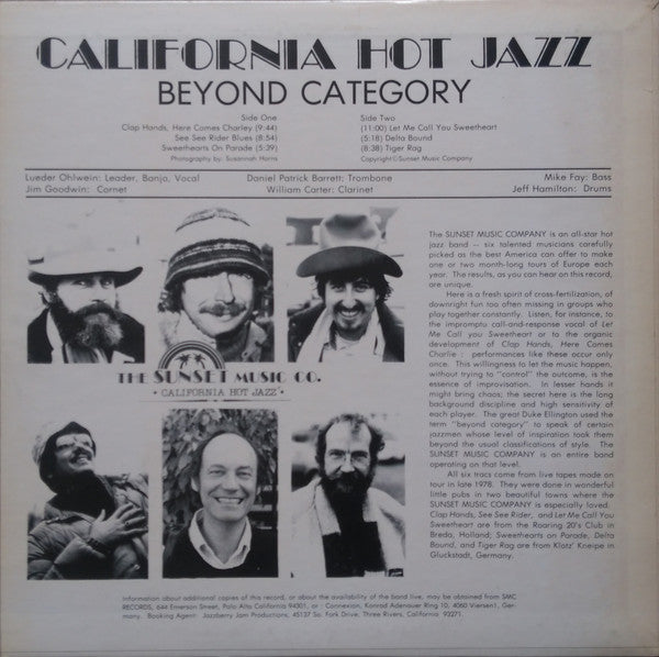 Sunset Music Company : California Hot Jazz: Beyond Category (LP, Album)