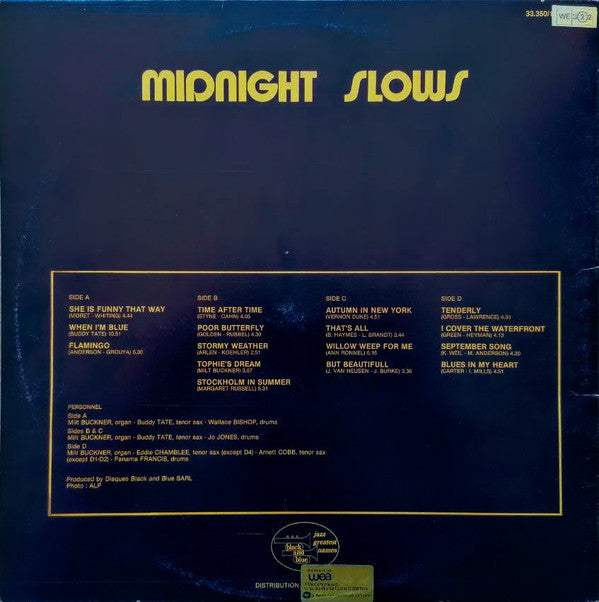 Milt Buckner, Buddy Tate, Arnett Cobb : Special Midnight Slows (2xLP, Comp, RP, Gat)