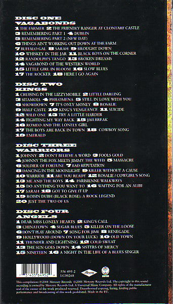 Thin Lizzy : Vagabonds Kings Warriors Angels (4xCD, Comp + Box)