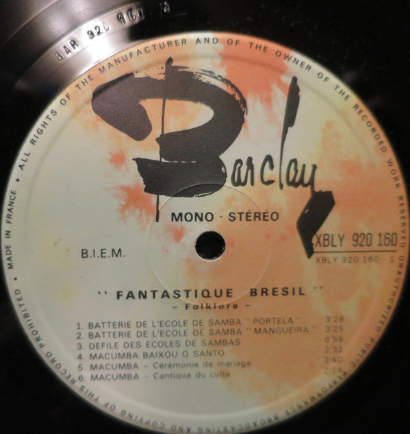 Various : Fantastique Bresil (LP)