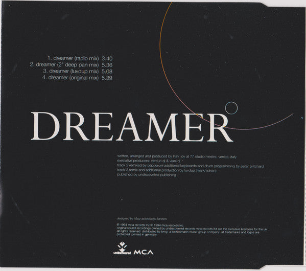 Livin' Joy : Dreamer (CD, Maxi)