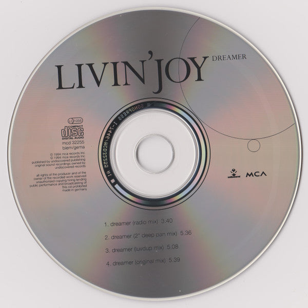 Livin' Joy : Dreamer (CD, Maxi)
