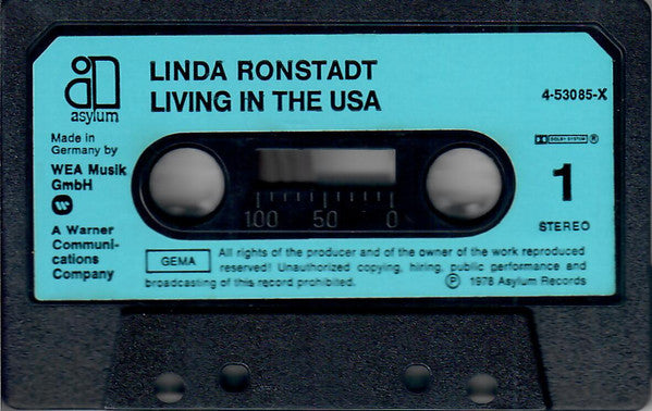 Linda Ronstadt : Living In The USA (Cass, Album)