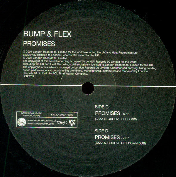 Bump & Flex : Promises (2x12", Maxi)