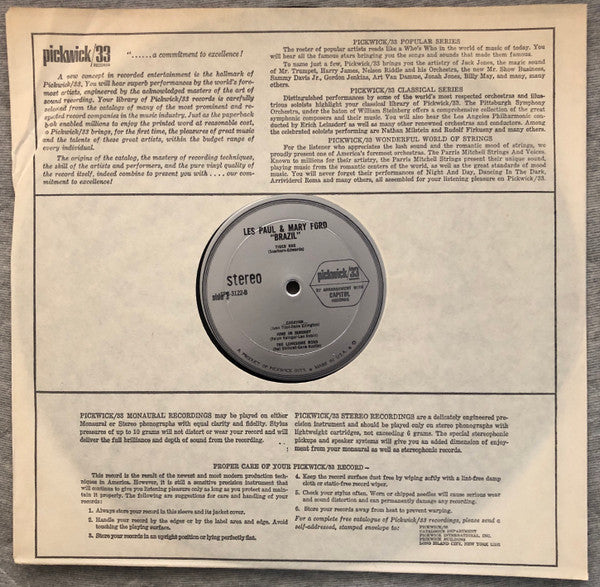 Les Paul & Mary Ford : Brazil (The Wild Guitars Of Les Paul & Mary Ford) (LP, Comp)