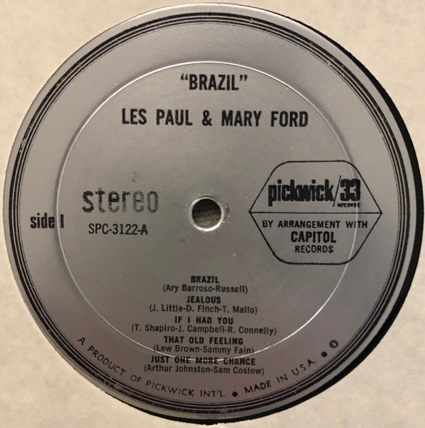 Les Paul & Mary Ford : Brazil (The Wild Guitars Of Les Paul & Mary Ford) (LP, Comp)