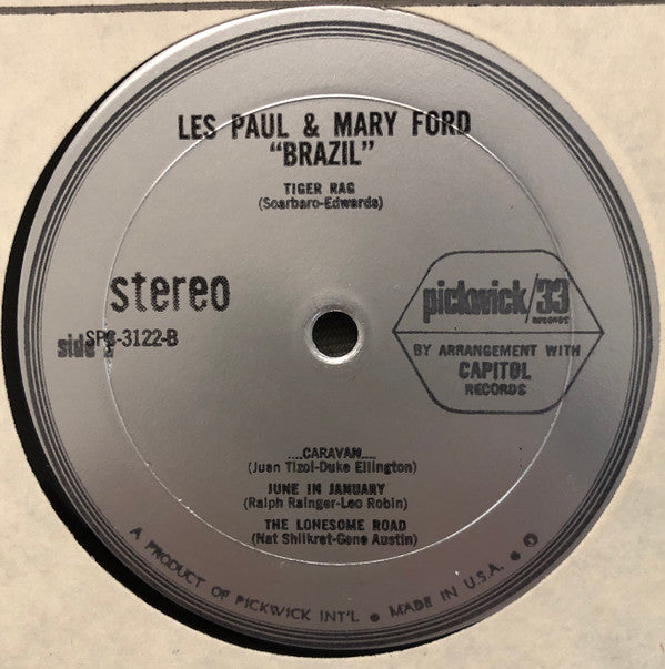 Les Paul & Mary Ford : Brazil (The Wild Guitars Of Les Paul & Mary Ford) (LP, Comp)