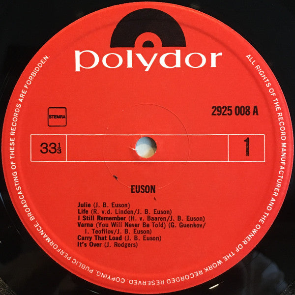 Euson : Euson (LP, Album)
