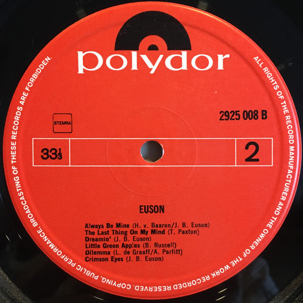 Euson : Euson (LP, Album)