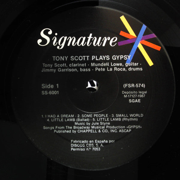 Tony Scott (2) : Gypsy (LP, RE)
