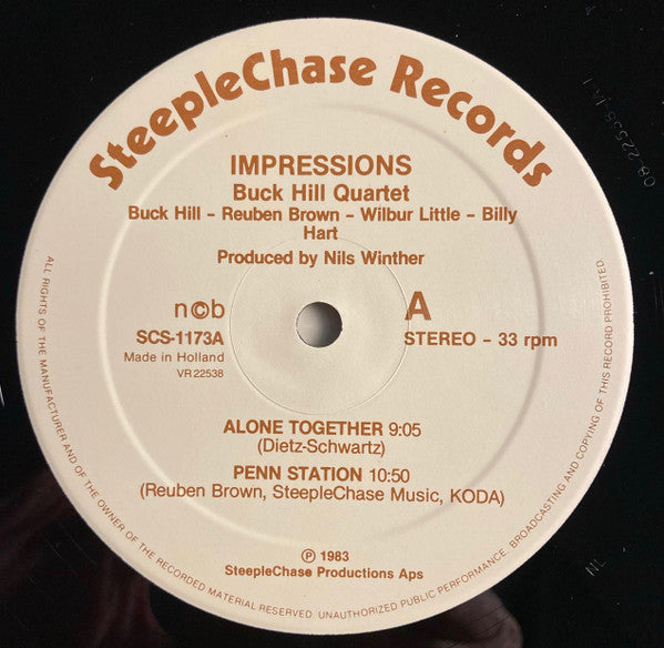 Buck Hill Quartet : Impressions (LP, Album)