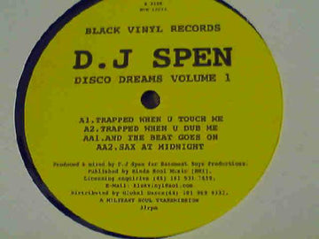 D.J Spen* : Disco Dreams Volume 1 (12")