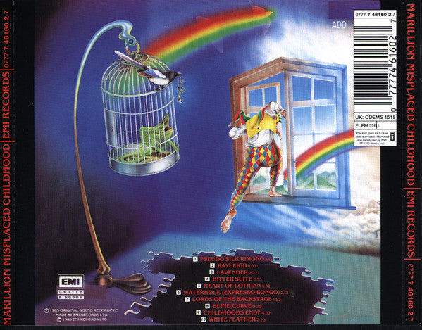 Marillion : Misplaced Childhood (CD, Album, RP)