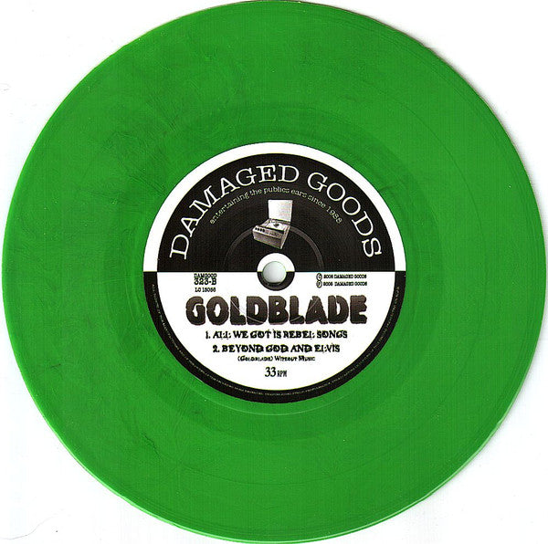 Goldblade* Featuring Poly Styrene : City Of Christmas Ghosts (7", Single, Ltd, Gre)