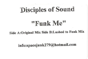Disciples Of Sound : Funk Me (12", W/Lbl)
