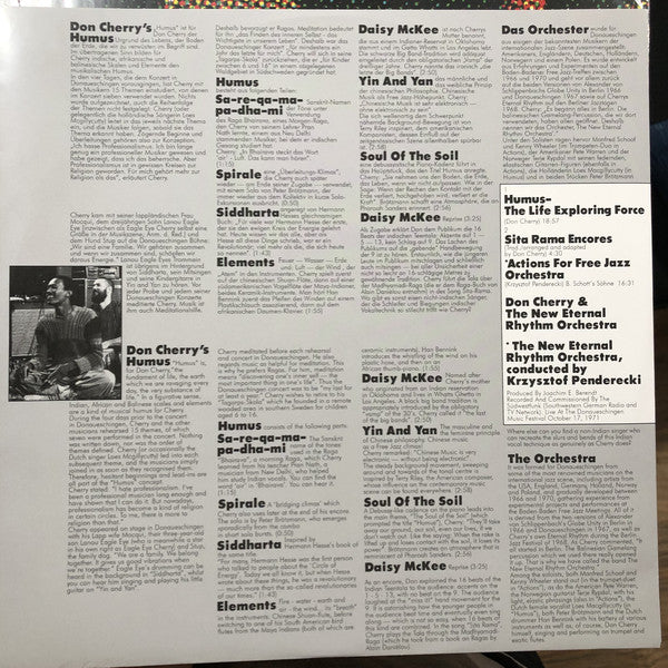 Krzysztof Penderecki - Don Cherry & The New Eternal Rhythm Orchestra : Actions (LP, Album, RSD, Ltd, RE, RM, Red)