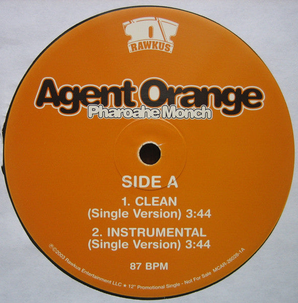 Pharoahe Monch : Agent Orange (12", Promo)
