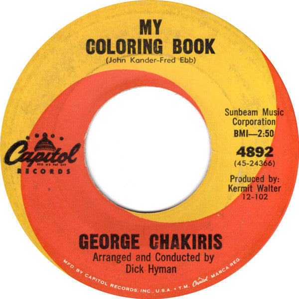 George Chakiris : My Coloring Book (7", Single)
