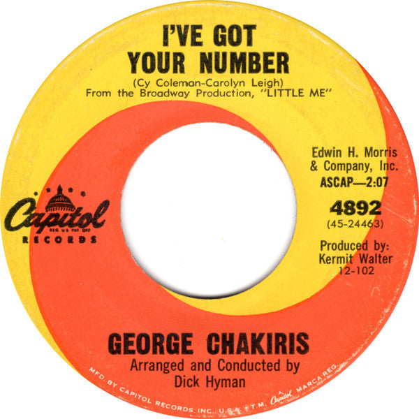 George Chakiris : My Coloring Book (7", Single)