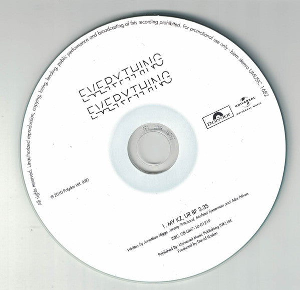 Everything Everything : My Kz, Ur Bf (CDr, Single, Promo)