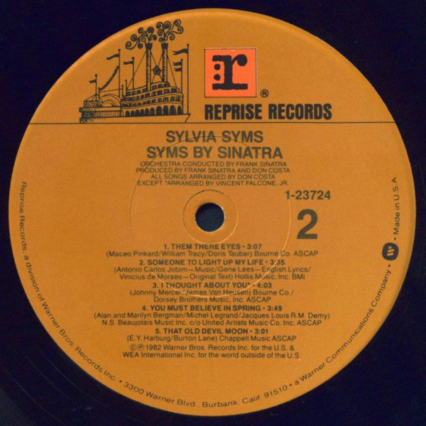 Sylvia Syms : Syms By Sinatra (LP, Album)