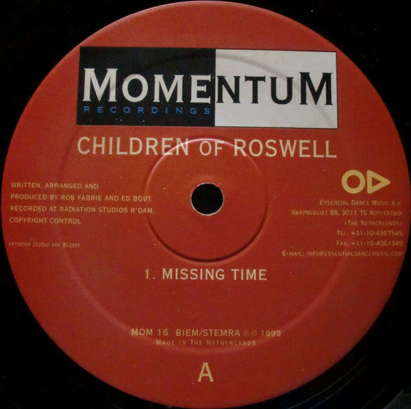 Children Of Roswell : Missing Time (12", Com)