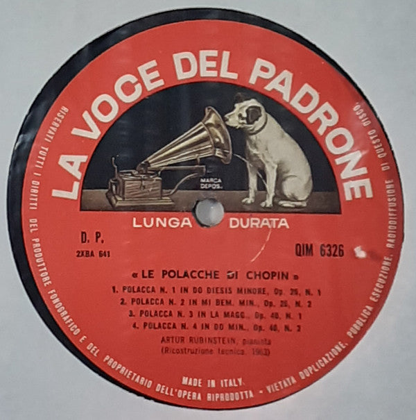 Frédéric Chopin - Arthur Rubinstein : Le Polacche Di Chopin (LP)