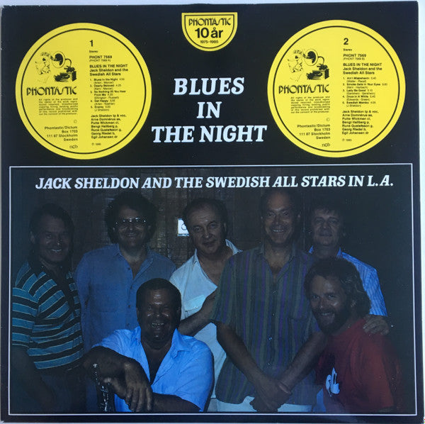 Jack Sheldon And The Swedish All Stars : Blues In The Night (Jack Sheldon And The Swedish All Stars In L. A.) (LP)
