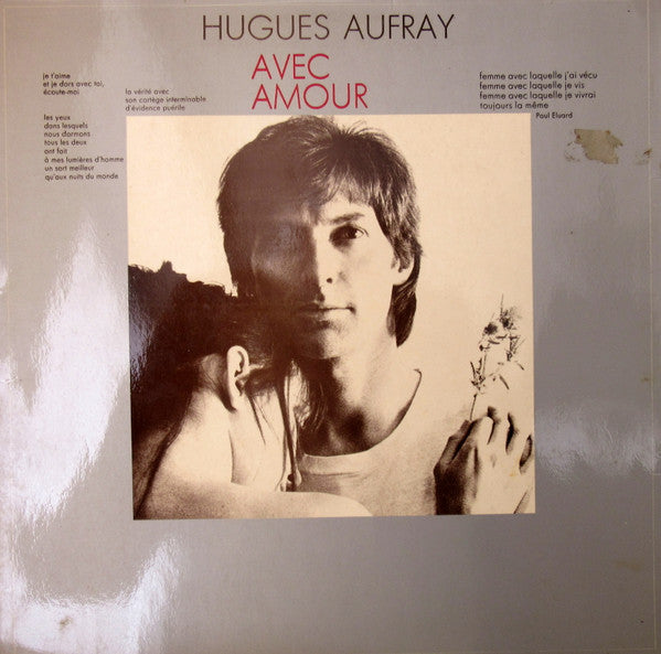 Hugues Aufray : Avec Amour (LP, Album, Gat)