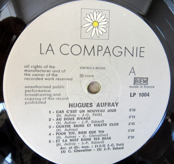 Hugues Aufray : Avec Amour (LP, Album, Gat)