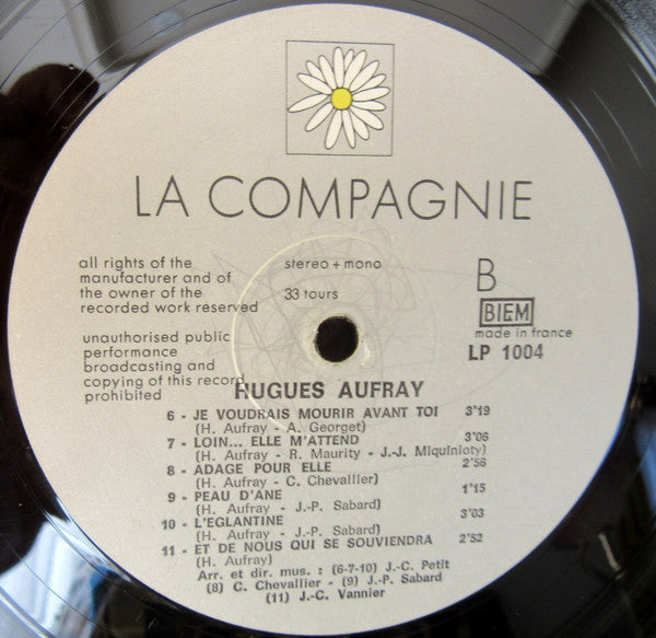 Hugues Aufray : Avec Amour (LP, Album, Gat)