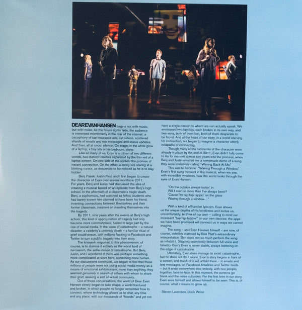 Benj Pasek, Justin Paul (5) : Dear Evan Hansen: Original Broadway Cast Recording (2xLP, Album)