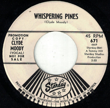 Clyde Moody : Whispering Pines (7", Single, Promo)