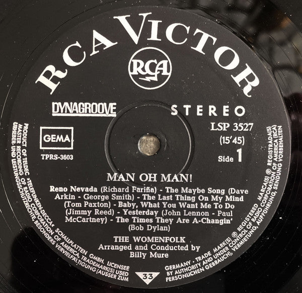 The Womenfolk : Man Oh Man! (LP, Album)