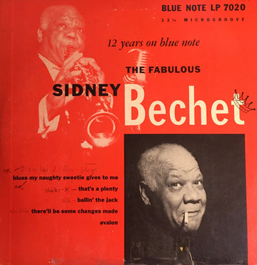 Sidney Bechet : 12 Years On Blue Note. The Fabulous Sidney Bechet (10", Comp, Red)